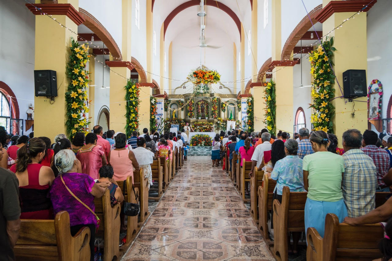 Mass for Chila's patron saint, San Isidro Labrador. Photo: Ernesto J. Torres