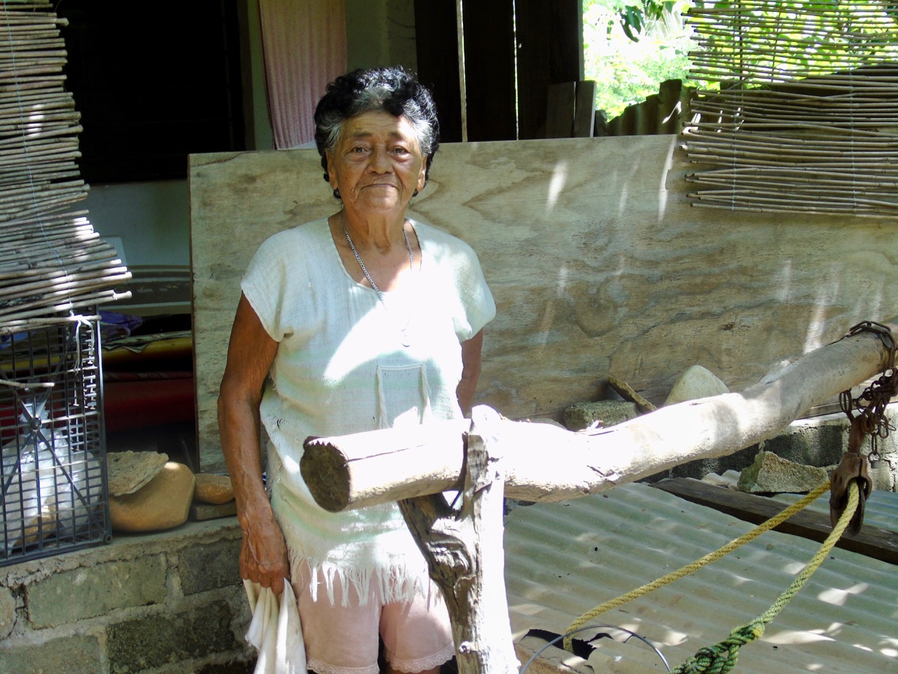 Doña Adelina at her well