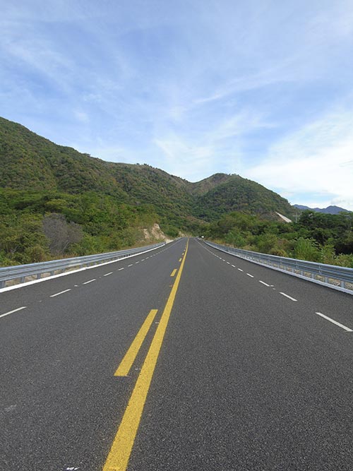 As of November, 2020, 26 of the 28 kms (except for bridges) in Colotepec had been completed.