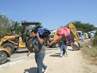 Blockade between Huatulco & Puerto Escondido